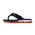 Chinelo Kenner Rakka Kids - Preto/Laranja/Branco - Imagem 2
