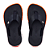 Chinelo Kenner Rakka Kids - Preto/Laranja/Branco - Imagem 3