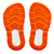 Chinelo Kenner Rakka Kids - Preto/Laranja/Branco - Imagem 4