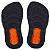 Chinelo Kenner Rakka Kids - Preto/Laranja - Imagem 5