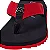 Chinelo Kenner Kivah - Preto/Vermelho - Imagem 2