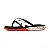 Chinelo Kenner Rakka Ultra Force - Preto/Laranja/Branco - Imagem 2