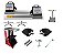 Alinhador Semi-Computadorizado (CAMBER E CASTER)  2 Cabeças com Rack Vermelho - Imagem 1