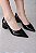 SCARPIN CLÁSSICO PRETO VERNIZ SALTO BLOCO TAMANHO GRANDE SALTO 3CM - Imagem 2