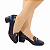 SCARPIN BICO QUADRADO AZUL 5CM - Imagem 1