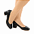 SCARPIN DOMINIQUE BICO QUADRADO PRETO 5CM - Imagem 1