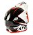 CAPACETE ASW FUSION 2.0 BLADE PRETO VERMELHO BRANCO 56  EAN  7908377107656 - Imagem 3