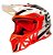 CAPACETE ASW FUSION 2.0 BLADE PRETO VERMELHO BRANCO 56  EAN  7908377107656 - Imagem 1