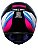 CAPACETE AXXIS EAGLE TECNO GLOSS BLACK/PINK/BLUE 58/M - Imagem 3