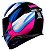 CAPACETE AXXIS EAGLE TECNO GLOSS BLACK/PINK/BLUE 58/M - Imagem 2