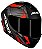 CAPACETE AXXIS DRAKEN VECTOR MATT BLACK/GREY/RED 60/L - Imagem 3