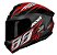 CAPACETE AXXIS DRAKEN RACER MATT BLACK/RED/GREY 60/L - Imagem 1