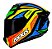 CAPACETE AXXIS DRAKEN TRACER GLOSS BLACK/ORANGE/BLUE 58/M - Imagem 1