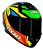 CAPACETE AXXIS DRAKEN TRACER GLOSS BLACK/ORANGE/BLUE 58/M - Imagem 4