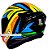 CAPACETE AXXIS DRAKEN TRACER GLOSS BLACK/ORANGE/BLUE 58/M - Imagem 6