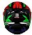 CAPACETE AXXIS DRAKEN TRACER MATT BLACK/RED/GREEN 58/M - Imagem 2