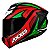 CAPACETE AXXIS DRAKEN TRACER MATT BLACK/RED/GREEN 58/M - Imagem 1