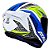 CAPACETE AXXIS DRAKEN TRACER GLOSS WHITE/BLUE/GREY 60/L - Imagem 4