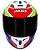 CAPACETE AXXIS DRAKEN TRACER GLOSS WHITE/BLUE/GREY 60/L - Imagem 6