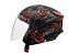 CAPACETE TORK NEW LIBERTY THREE FLOWERS VM/PT FOSCO 56 - Imagem 1