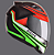 CAPACETE EBF EOX FROST PT/FOSCO/VERDE 58 - Imagem 1