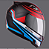 CAPACETE EBF EOX FROST PT/FOSCO/AZUL 58 - Imagem 1