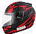 CAPACETE EBF NEW SPARK FLASH PT/FOSCO/VERMELHO 56 - Imagem 1