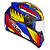CAPACETE EBF INDIAN FOSCO/AZUL/AM 58 - Imagem 1