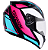 CAPACETE EBF SPARK MIXED BLUE PRETO/ROSA 56 - Imagem 1