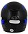 CAPACETE EBF 7 POWER PT/AZUL 58 - Imagem 3