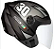 CAPACETE EBF SPARK JET 30 PTO/FOSCO/CHUMBO 60 - Imagem 1