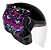 CAPACETE EBF SPARK JET CORUJA PT/LILAS 58 - Imagem 1