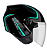 CAPACETE EBF SPARK JET SPEED PTO/TIFANY 60 - Imagem 1