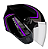 CAPACETE EBF SPARK JET SPEED PTO/LILAS 58 - Imagem 1