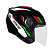 CAPACETE EBF SPARK JET STING PT/BRANCO 58 - Imagem 1