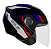 CAPACETE EBF SPARK JET STING PT/PRATA 58 - Imagem 1