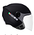 CAPACETE EBF SPARK JET SOLID PRETO FOSCO 56 - Imagem 1