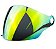 VISEIRA CAPACETE TORK NEW LIBERTY THREE/NEW ATOMIC/ZEUS DOURADA - Imagem 1