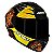 CAPACETE AXXIS DRAKEN MYSTIC GLOSS BLACK/YELLOW 58/M - Imagem 1