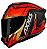 CAPACETE AXXIS DRAKEN VECTOR MATT BLACK/RED/GOLD 58/M - Imagem 1