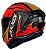 CAPACETE AXXIS DRAKEN VECTOR MATT BLACK/RED/GOLD 58/M - Imagem 2