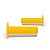 MANOPLA BIKER DIAMOND GRIP AMARELO NEON - Imagem 3