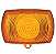 LENTE PISCA BROS/TORNADO/XLR125/XR200 AMARELA - Imagem 1