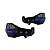 PROTETOR MAO BIKER CARBON A1R PRETO/AZUL - Imagem 2