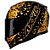 CAPACETE AXXIS EAGLE BREAKING GLOSS BLACK/GOLD 58/M - Imagem 1