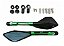 ESPELHO ESPORTIVO TWINS TRAPEZIO MINI VERDE - Imagem 1
