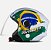 CAPACETE TORK NEW LIBERTY THREE PATRIOTA BC/VD 56 - Imagem 1
