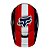 CAPACETE FOX V1 ULTRA WHT/RD/BLU M - Imagem 3