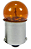 LAMPADA PISCA B.METAL AMARELA - Imagem 1