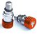 VALVULA AR SUSPENSAO 4MM LARANJA - Imagem 1